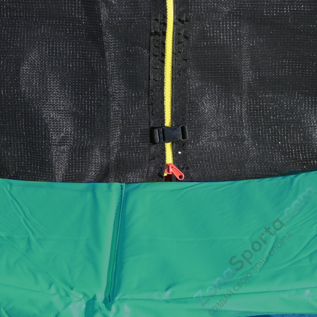 Батут DFC JUMP 12ft c сеткой, цвет green