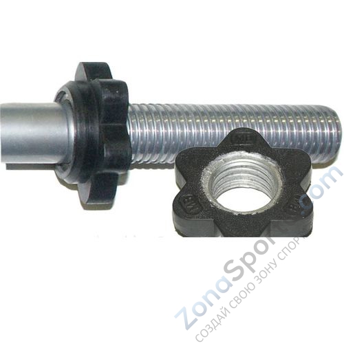 Гриф MB Barbell MB-BarM30-370В для гантели, втулка 30 мм