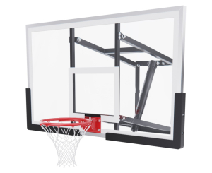 Баскетбольный щит DFC со съёмным регулятором высоты, стекло 6 мм, 136 х 80 см