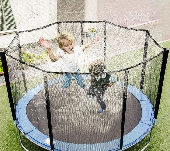 Батут с защитной сеткой Perfetto Sport Premium Strong 14 диаметр 4,3 м зелёный