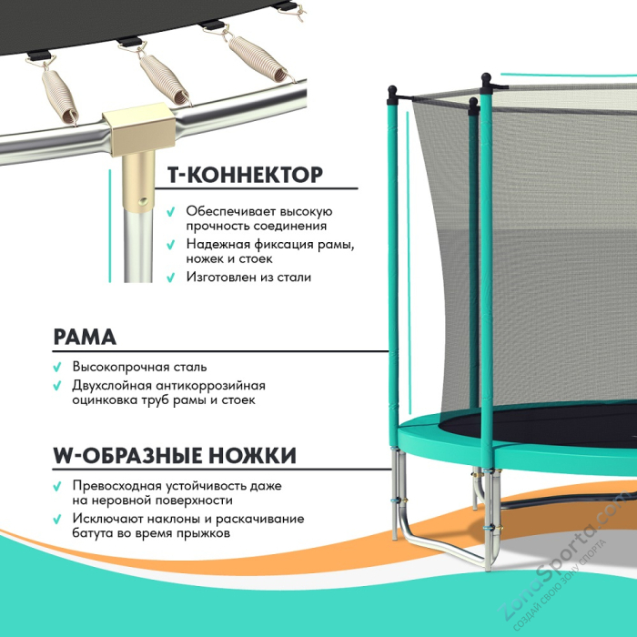 Батут Wallaby Jampy 12 FT Basketball