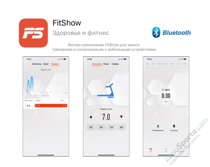 Беговая дорожка Unix Fit R-300C Blue