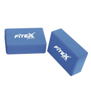 Блок для йоги синий 23х15х7.6 см Fitex FTX-1219