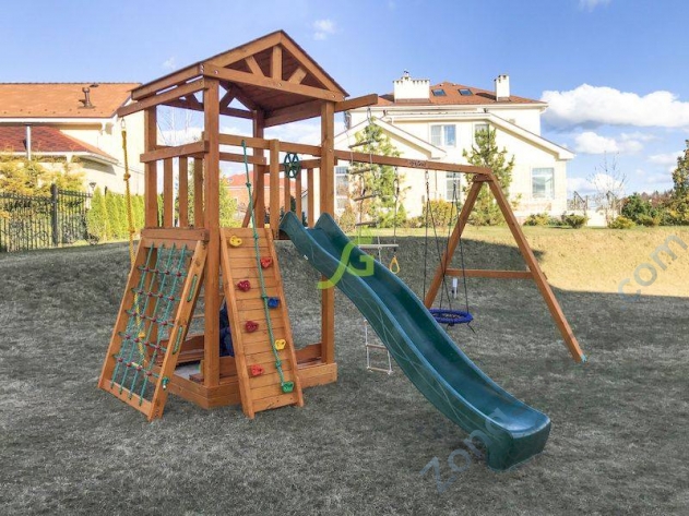 Деревянная детская площадка для дачи Igragrad Панда Фани Gride