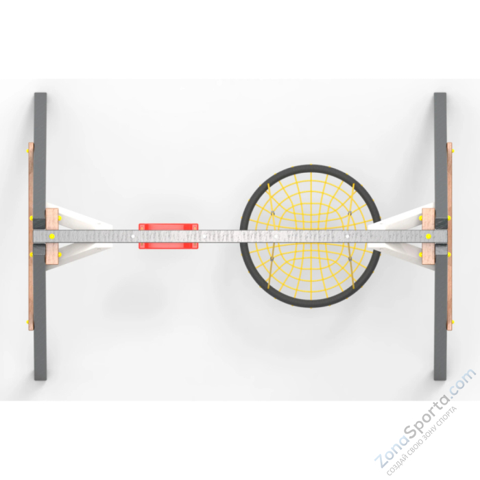 Деревянные качели Пикник 2 Ультра (качели гнездо 1м качели долька)