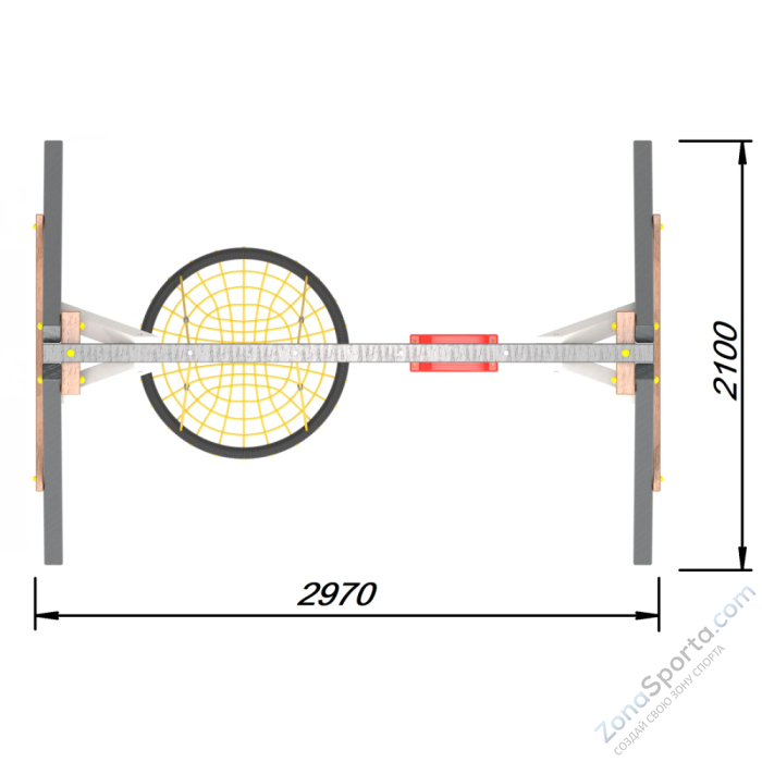 Деревянные качели Пикник 2 Ультра (качели гнездо 1м качели долька)