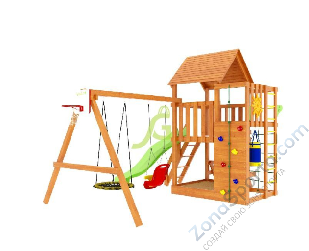 Детская площадка IgraGrad Крафт Pro 3 (скат 2.2)