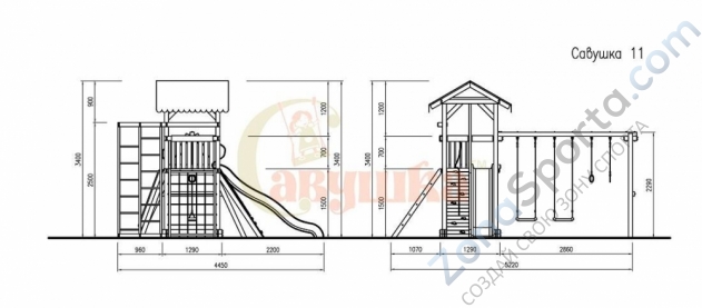 Детская площадка Савушка 4 Сезона 4