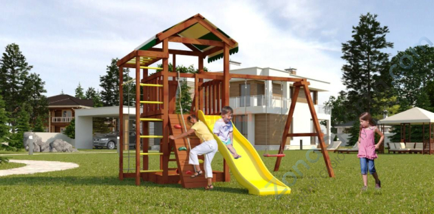 Детская площадка Савушка Мастер 5 (Махагон)