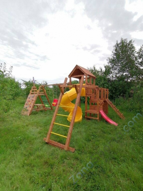 Детская площадка Выше Всех Маугли с винтовой горкой