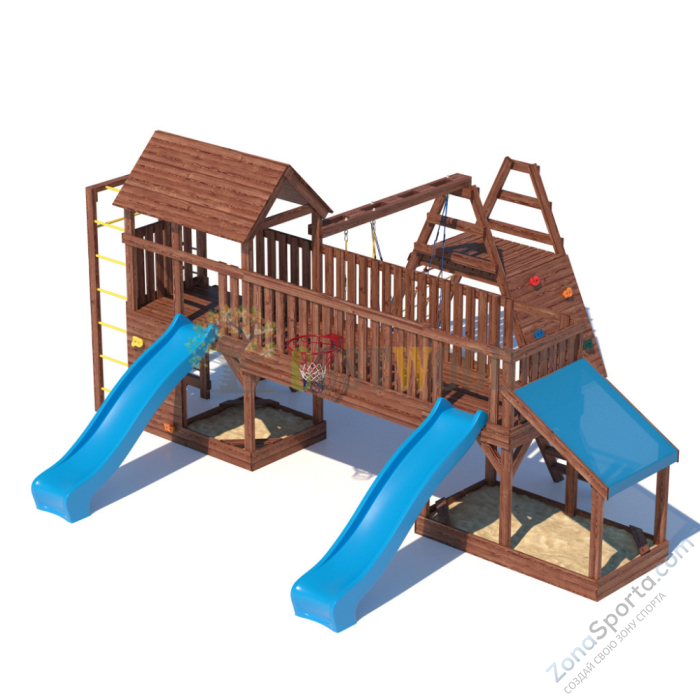 Детская деревянная игровая площадка для улицы дачи CustWood Scout SC12