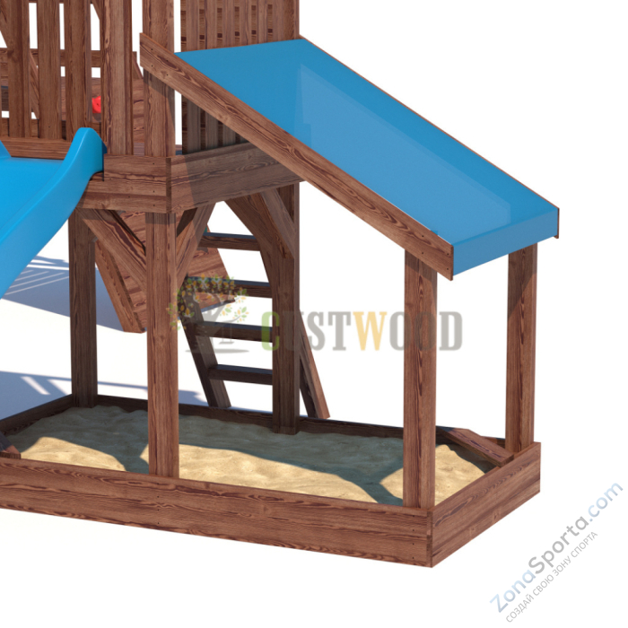 Детская деревянная игровая площадка для улицы дачи CustWood Scout SC12
