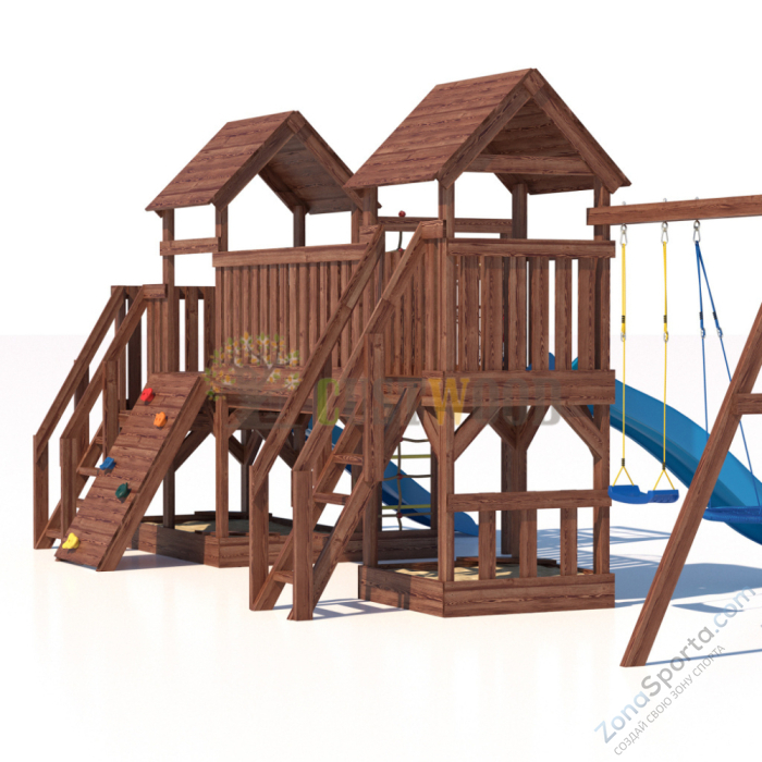 Детская деревянная игровая площадка для улицы дачи CustWood Scout SC13