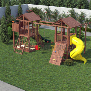 Детская деревянная игровая площадка для улицы дачи CustWood Active 11