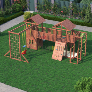Детская деревянная игровая площадка для улицы дачи CustWood Active 13