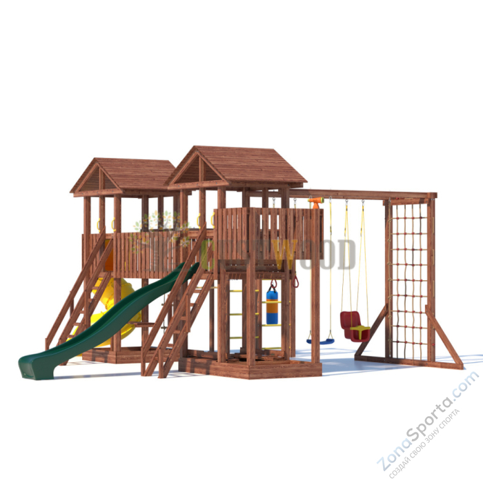 Детская деревянная игровая площадка для улицы дачи CustWood Active 14