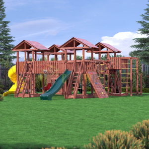 Детская деревянная игровая площадка для улицы дачи CustWood Active 16