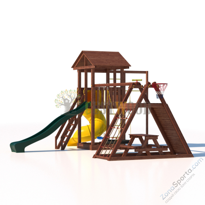 Детская деревянная игровая площадка для улицы дачи CustWood Active 7