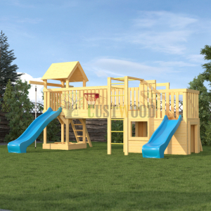 Детская деревянная игровая площадка для улицы дачи CustWood Scout S11