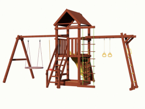 Детская деревянная площадка Smile Big Net Grab