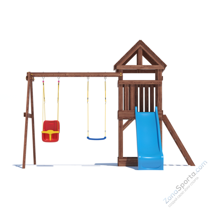 Детская площадка CustWood Scout SC2 с деревянной крышей