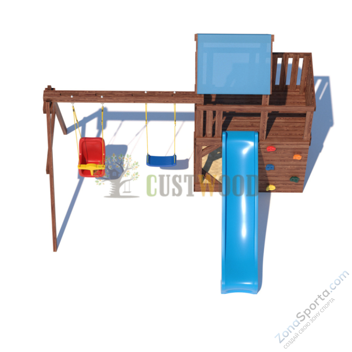Детская деревянная игровая площадка для улицы дачи CustWood Scout SC3