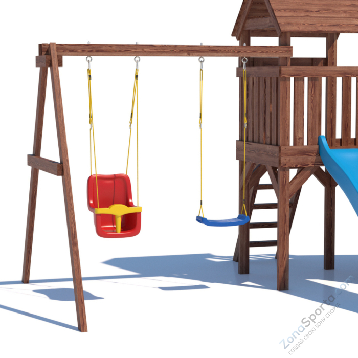 Детская площадка CustWood Scout SC7 с деревянной крышей