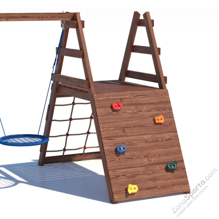 Детская площадка CustWood Scout SC8+ с большой деревянной крышей