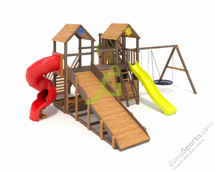 Детская площадка IgraGrad Комбо SF с двумя трубами