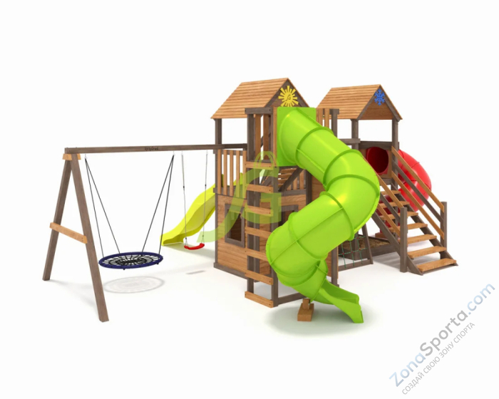 Детская площадка IgraGrad Комбо SF с двумя трубами