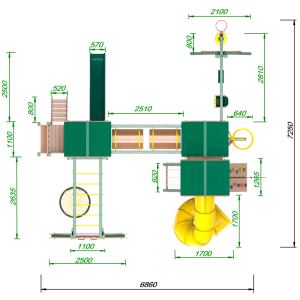 Детская площадка Пикник Форест Стэйдж Бонд с трубой