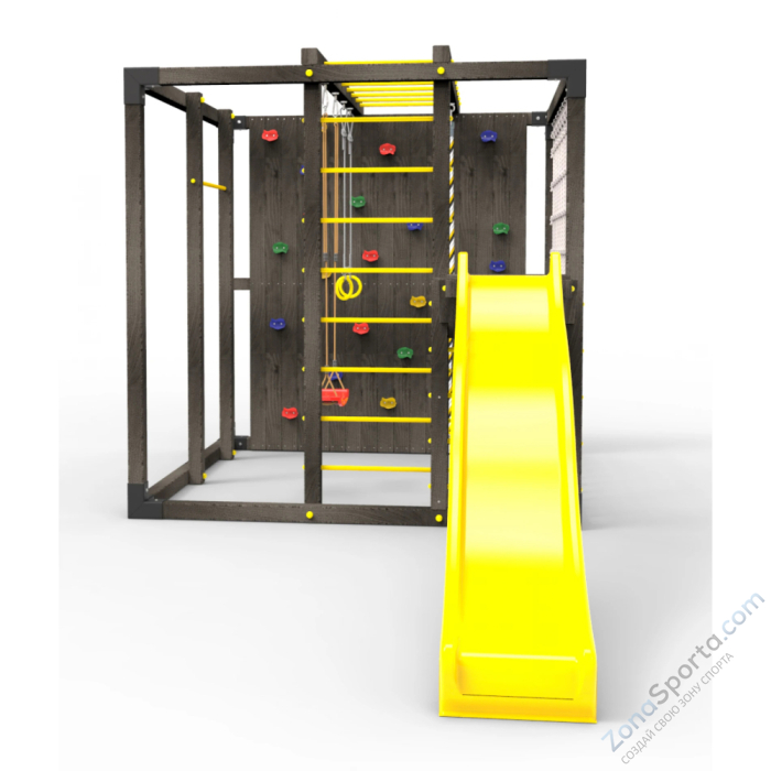 Детская площадка Пикник Куб Black с горкой