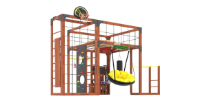 Детская площадка Савушка Куб-2 (Махагон) с подушками