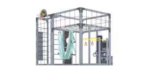 Детская площадка Савушка Куб-2 (Серый) с гамаком для йоги