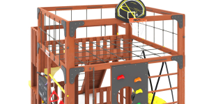 Детская площадка Савушка Куб-3 (Махагон)