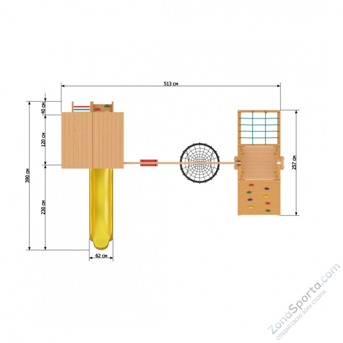 Детский игровой комплекс Jungle Cottage JC10 