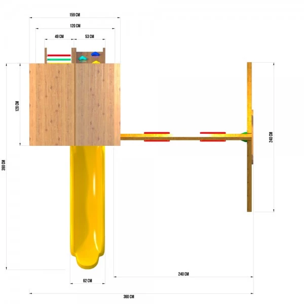 Детский игровой комплекс Jungle Cottage JC9