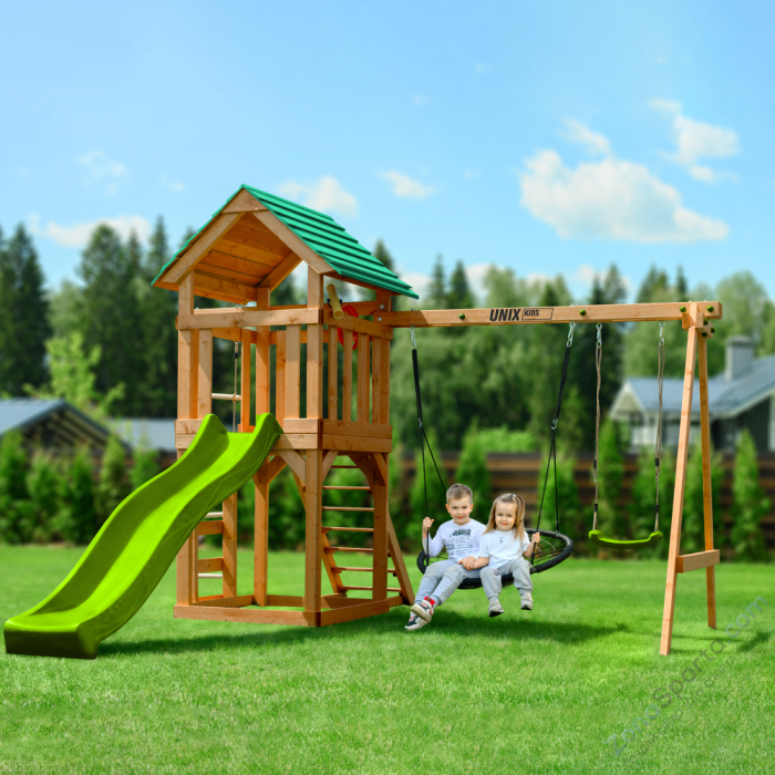 Детский игровой комплекс Unix Kids (6 in 1) Light Green