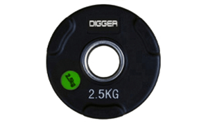 Диск олимпийский обрезиненный 3-х хватовый 2,5кг Hasttings Digger HD51C1C-2,5