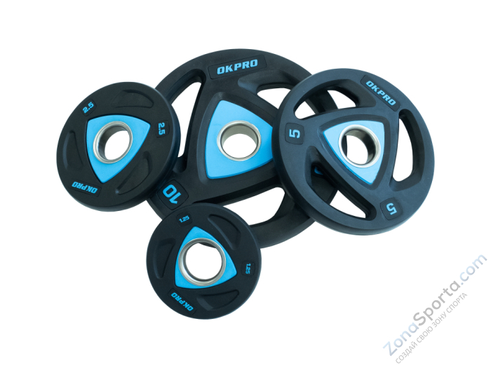 Диск олимпийский полиуретановый OKPRO OK2037-125 1,25 кг
