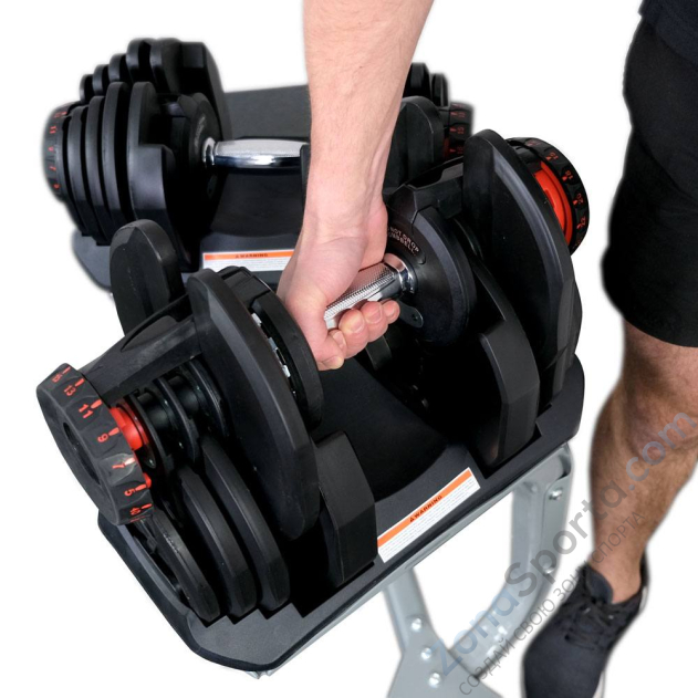 Гантель с регулировкой веса Liveup LS2315 (2.5-24 кг)