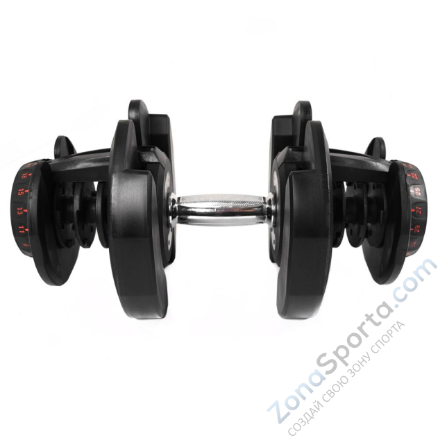 Гантель с регулировкой веса Liveup LS2315 (2.5-24 кг)