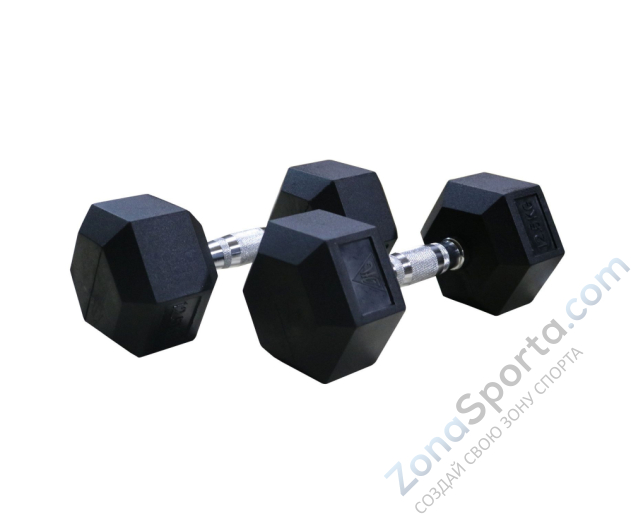 Гантели гексагональные 2 шт. по 50 кг DFC DB001-50
