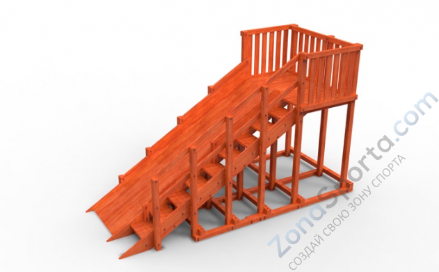 Зимняя заливная горка Исландия