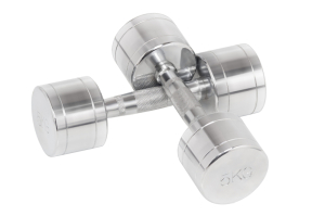 Хромированные гантели 10 пар от 1 кг до 10 кг