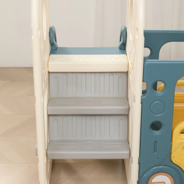 Игровой комплекс с горкой и качелями Unix Kids Bus (171 cm) Yellow