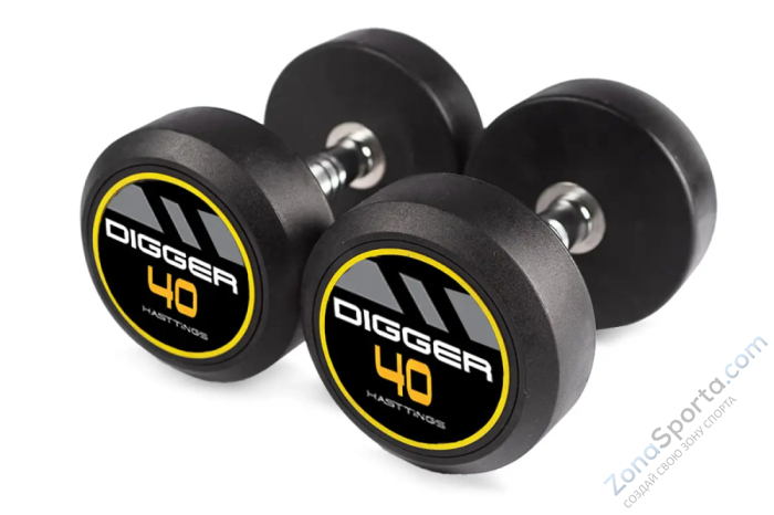 Комплект обрезиненных гантелей 5 пар от 40 до 50 кг Hasttings Digger HD51D2A-40-50