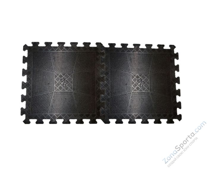 Коврик резиновый МВ Barbell 400х400х20 мм черный MB-MatBL-20