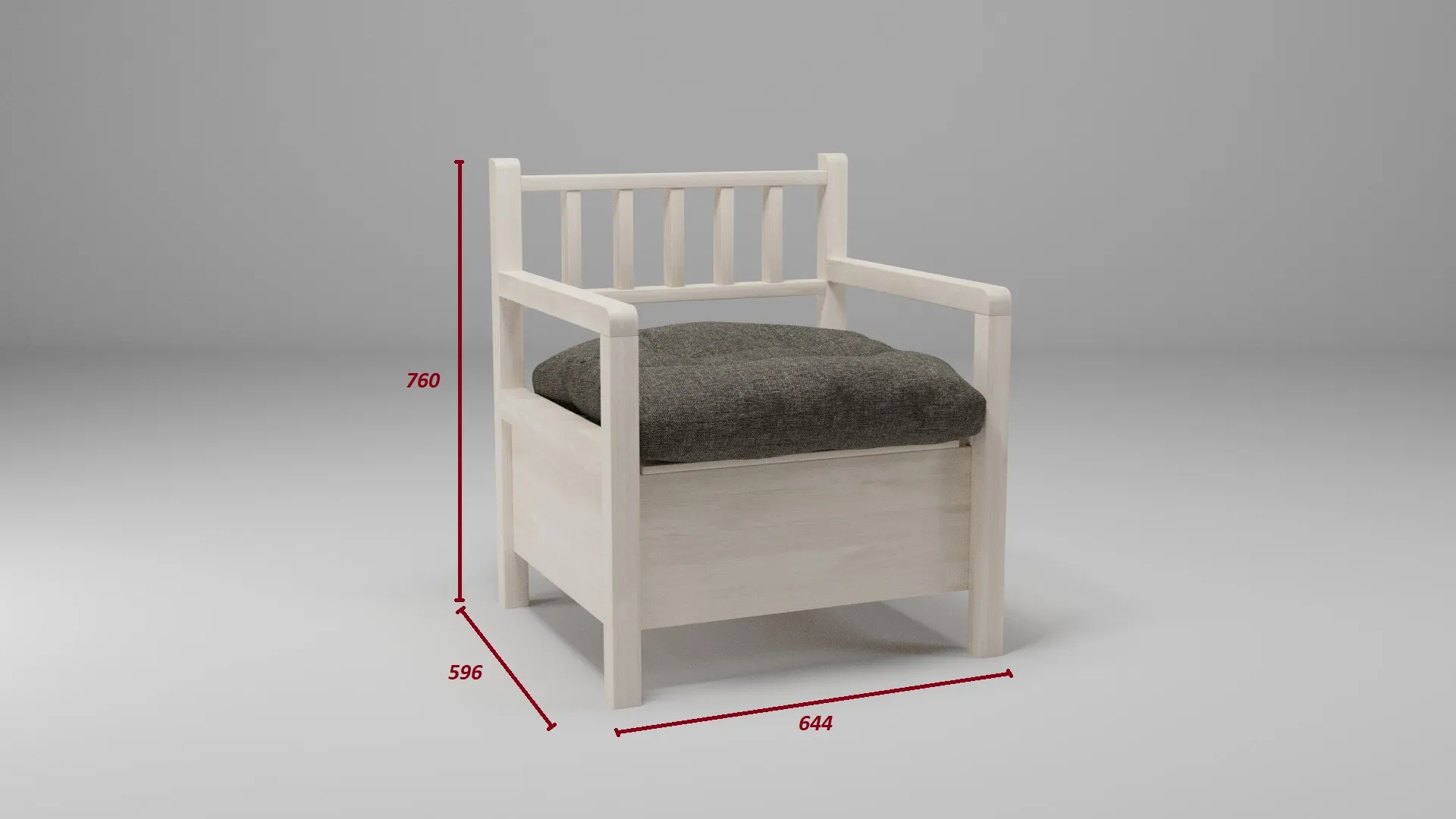 Кресло деревянное мягкое Savushka Type-F