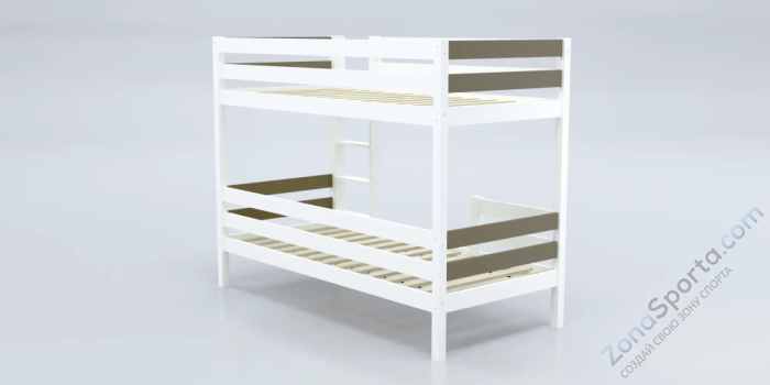 Кровать детская двухъярусная Савушка-01 90х200 Shiitake (бежевый)